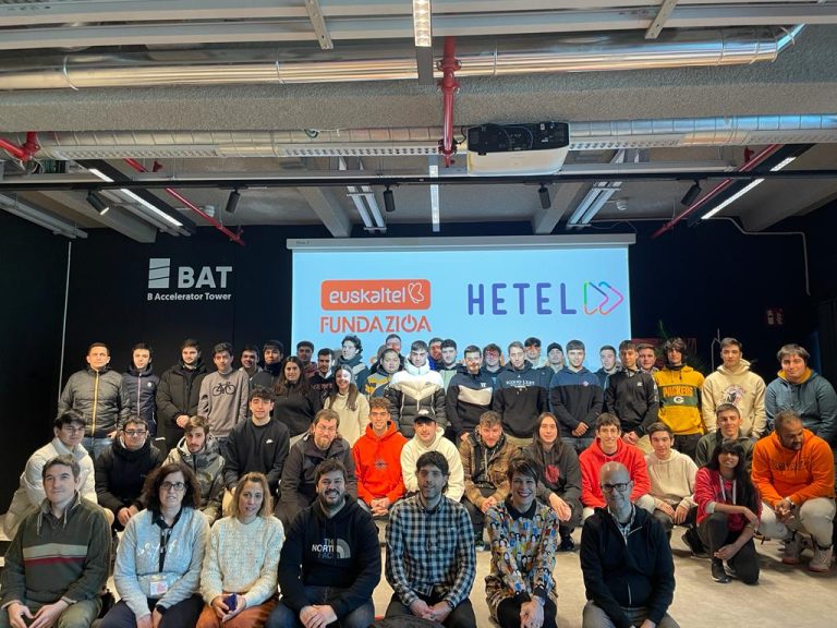 HETEL y Euskaltel Fundazioa reúnen a alrededor de 50 alumnos/as del Ciclo en Telecomunicaciones para desarrollar una red corporativa de una empresa ficticia