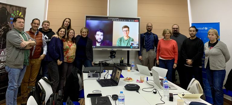 Reunión de lanzamiento del proyecto erasmus Cyber-in en Maristak Durango
