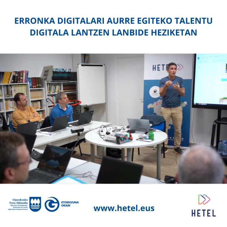 HETEL analiza las necesidades digitales de una treintena de empresas gipuzkoanas para formar al profesorado y alumnado en ellas