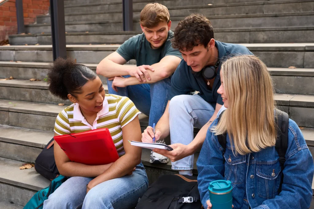 Alumnos de Grados C (Certificados Profesionales) estudiando en grupo
