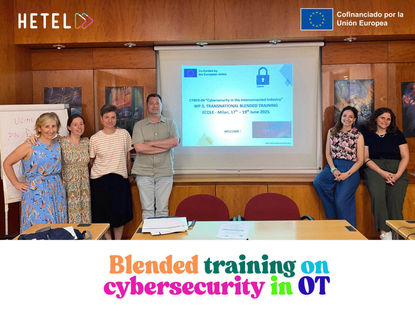 Completing the blended training in cybersecurity in OT environments in Milan