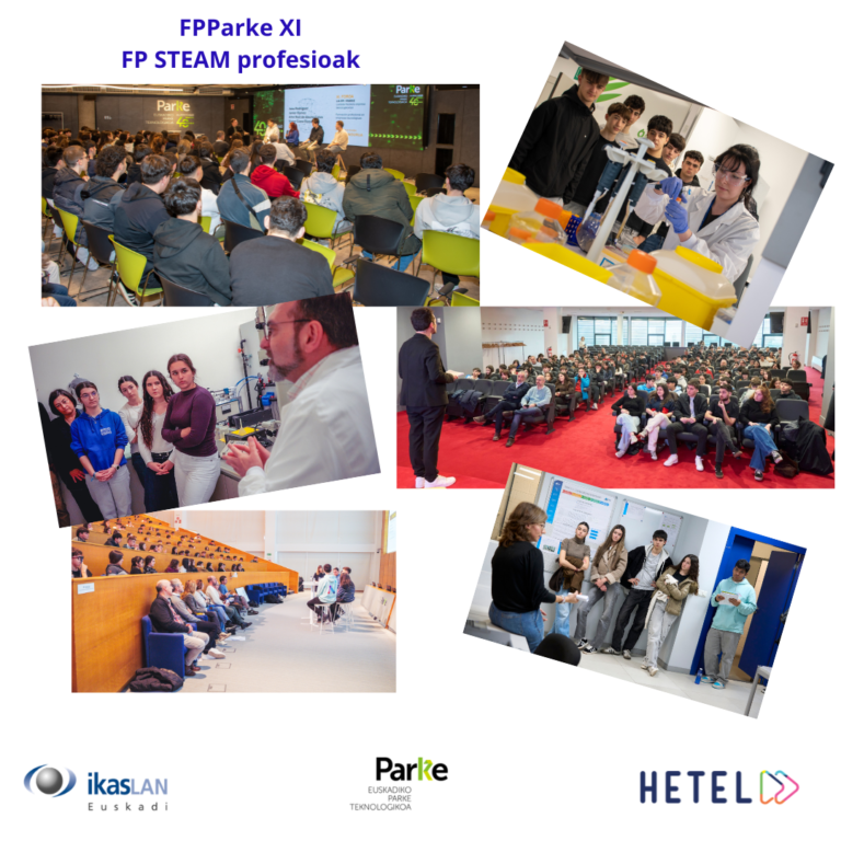 Foro FP/Parke: Más de 1.000 estudiantes de bachillerato descubren oportunidades laborales en el Parque Tecnológico de Euskadi